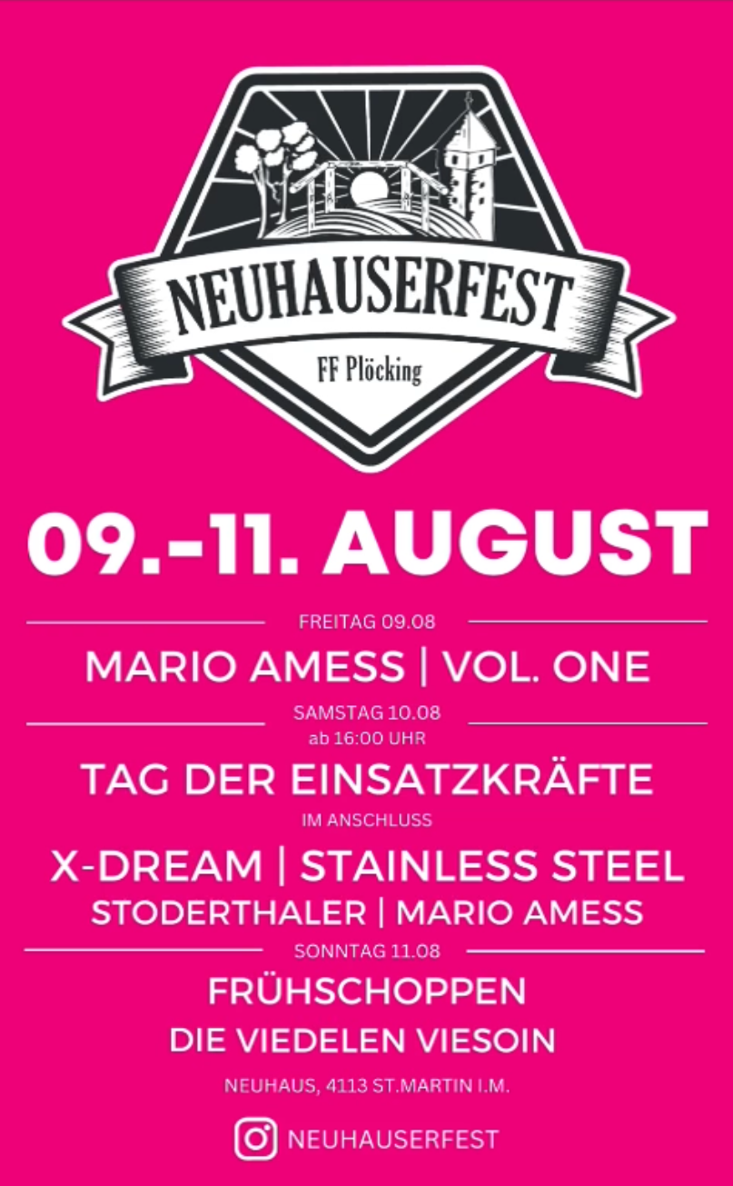 Neuhauserfest 9. bis 11. August 2024